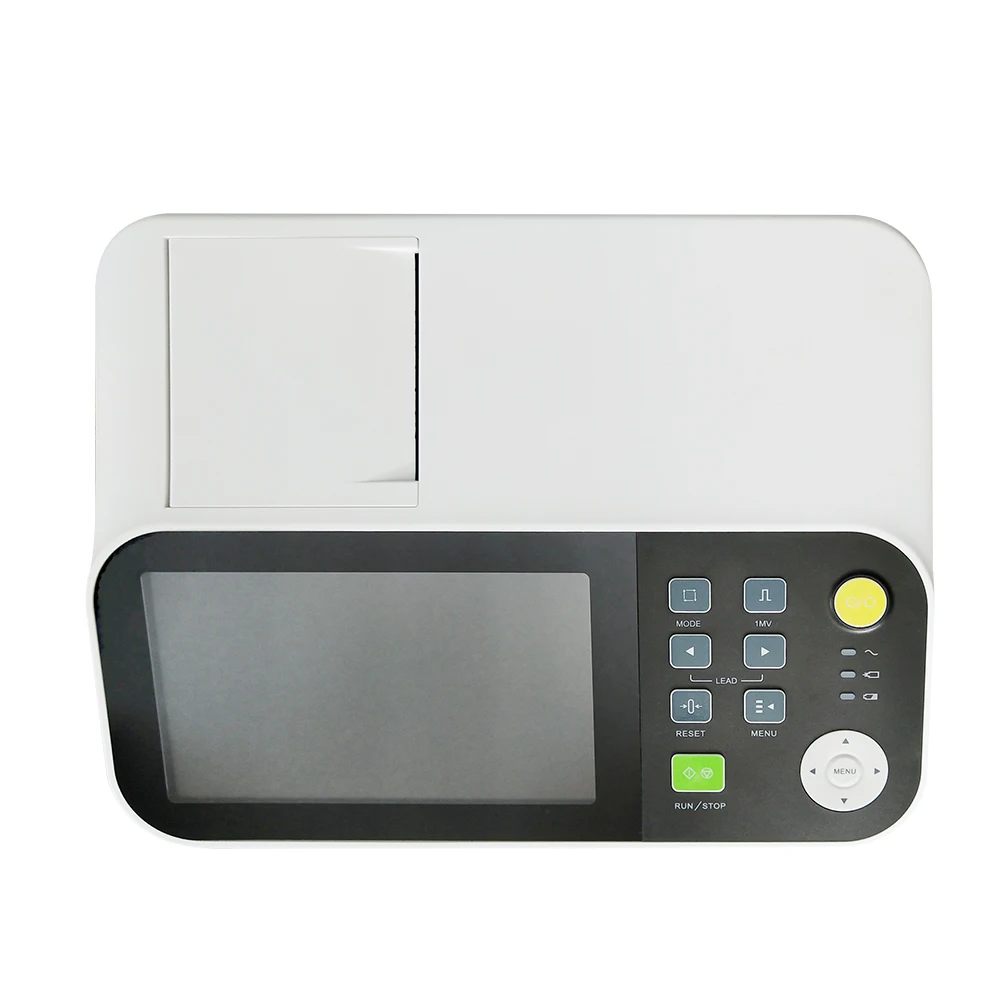 

7 Inch High Resolution Color TET LCD Display ECG Machine for Hospital Use