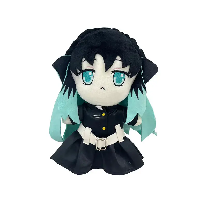 Фото Kawaii Kimetsu No Yaiba Muichiro плюшевая анимэ кукла периферийная красивая супер милая трехмерная плюшевая кукла, игрушка в подарок №5