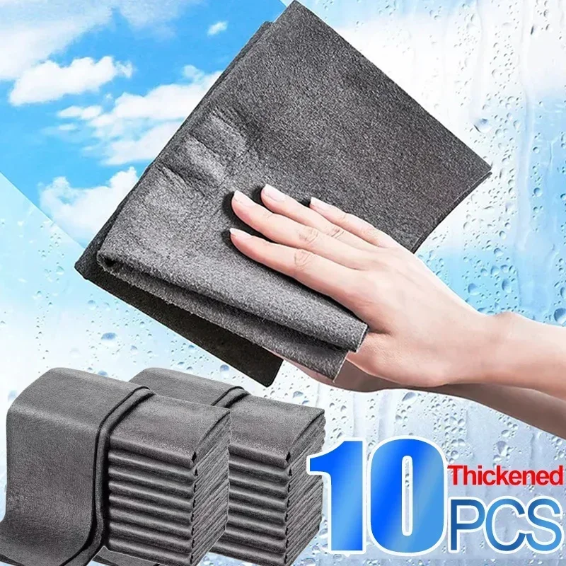 10/1 шт. утолщенные волшебные чистящие салфетки многоразовые тряпки из микрофибры