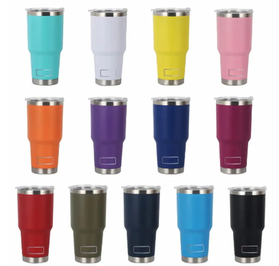 30oz 20oz Tumblers Yetys Дорожные Кружки пивная чашка с соломенными крышками вакуумная