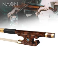 naomi selected snakewood violin bow full size fiddle bow w snail design snakewood frog gold mounted violin bow straight bow