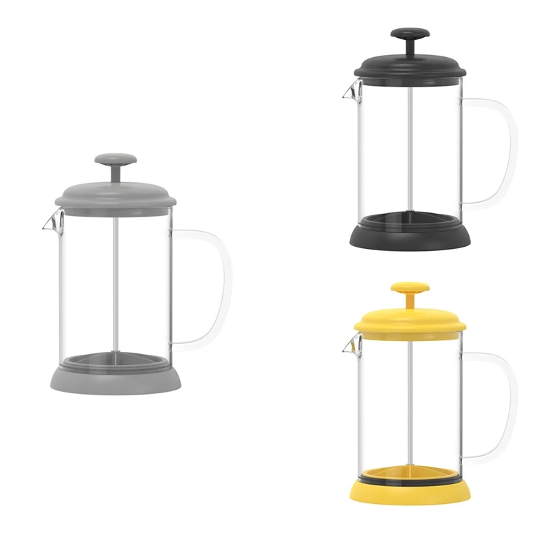 Стеклянный чайник из нержавеющей стали французский кофе перколятор фильтр-пресс
