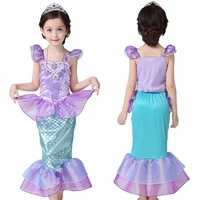 disney little mermaid ariel clothingfor girls kids bling trumpet pageant party dresses christening gowns birthday dress costume