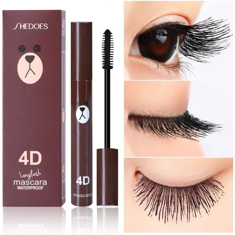 

Cute 4D Fiber Mascara Long Black Lash Eyelash Extension Waterproof Eye Makeup Lovely Duck Bear Mascara Cosmetics Mascar