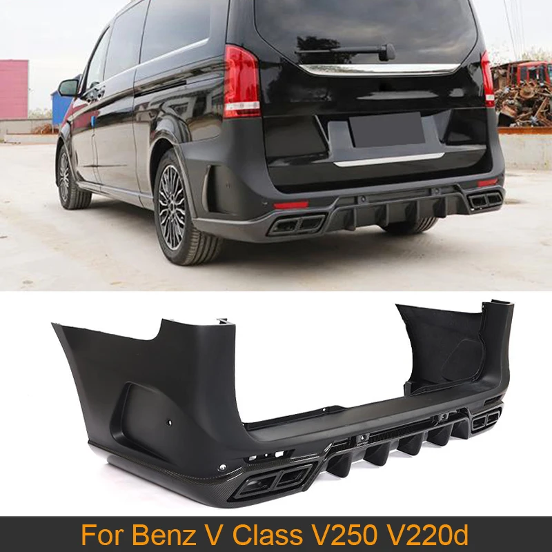 

Car Rear Bumper Body Kits For Mercedes-Benz V Class V250 V220d 2015 - 2019 Rear Diffuser Bumper Body Kit