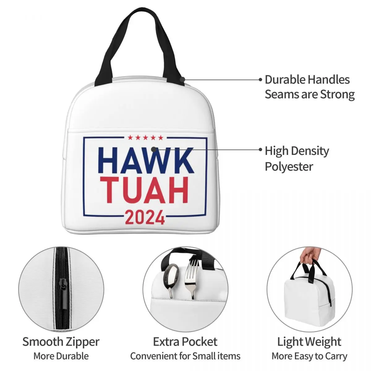 HAWK TUAH 2024 оболочка для завтрака школьная сумка пикника