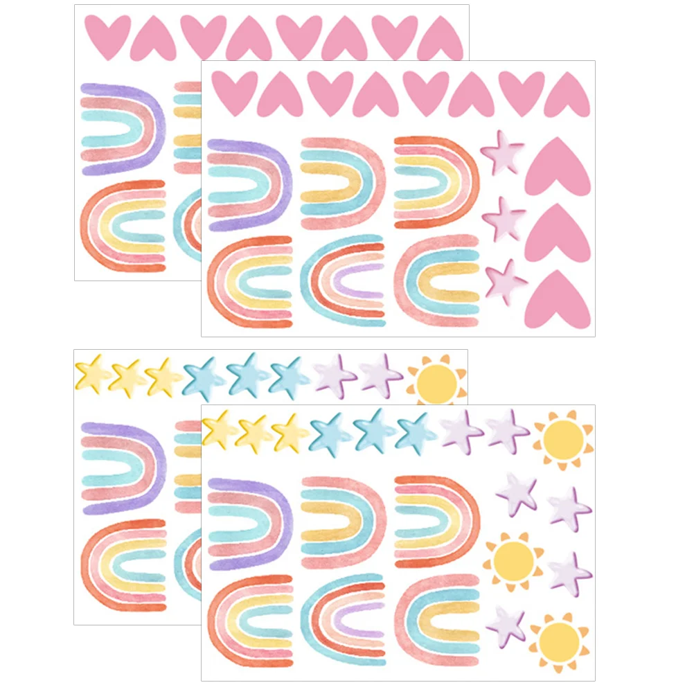 

Window Sticker Girl Room Rainbow Wall Home Childrens Decor Decals Kids Nursery Decorative Removable Girls Bedroom