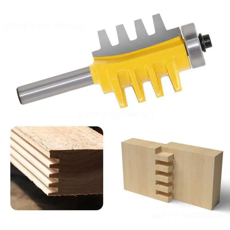 

Wood Milling Cutter Woodworking Groove Router Drill Bit 1/4in 6mm 8mm Shank T-shape Tenon Drilling Power Tool Accessories