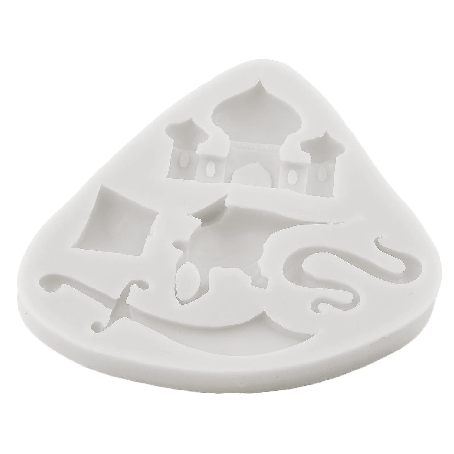 Силиконовая форма Aladdin с мифом лампа нож чайник домик замок для помадки украшение