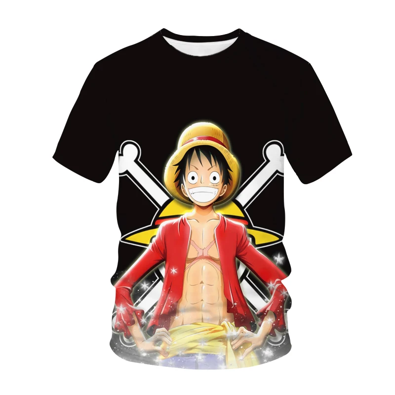 

Hot Anime One Pieces Luffy 3D Print Kids T Shirt Summer Fashion Casual T-shirt Boys Girls Unisex Children's Clothing Tshirt Tops