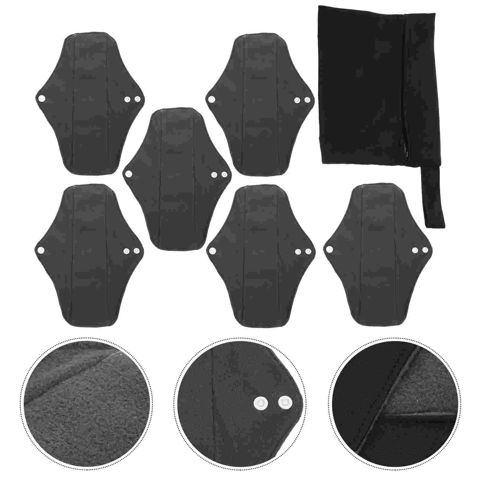 

1 Set of Supple Sanitary Pads Absorbent Washable Menstrual Pads for