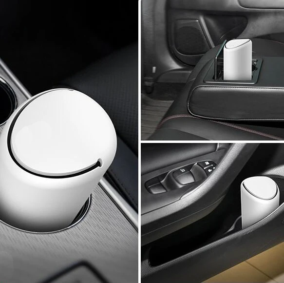 

2022 Car Trash Can Silicone Car Trash Can Creative Fashion Convenient Mini Car Storage Box Detachable Washable Trash Can