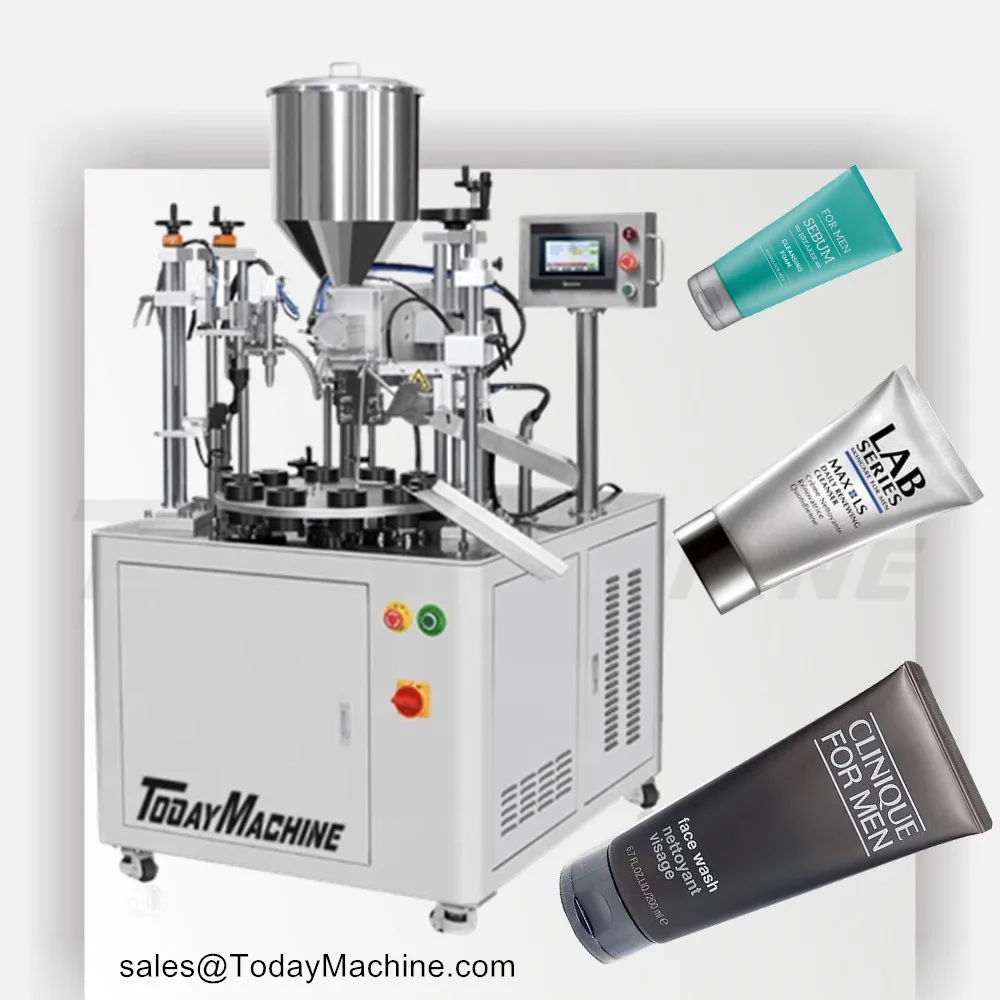 Sunscreen Soft Tube Filling And Sealing Machine