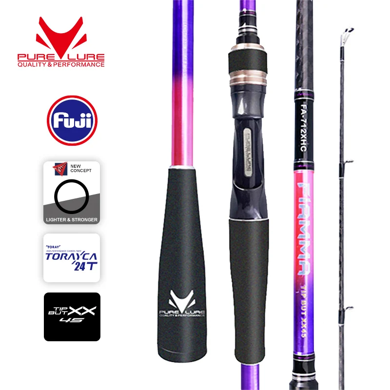 Hero 2.2m C732xh Fast Action Fuji Guide Snakehead Game Fishing Rod