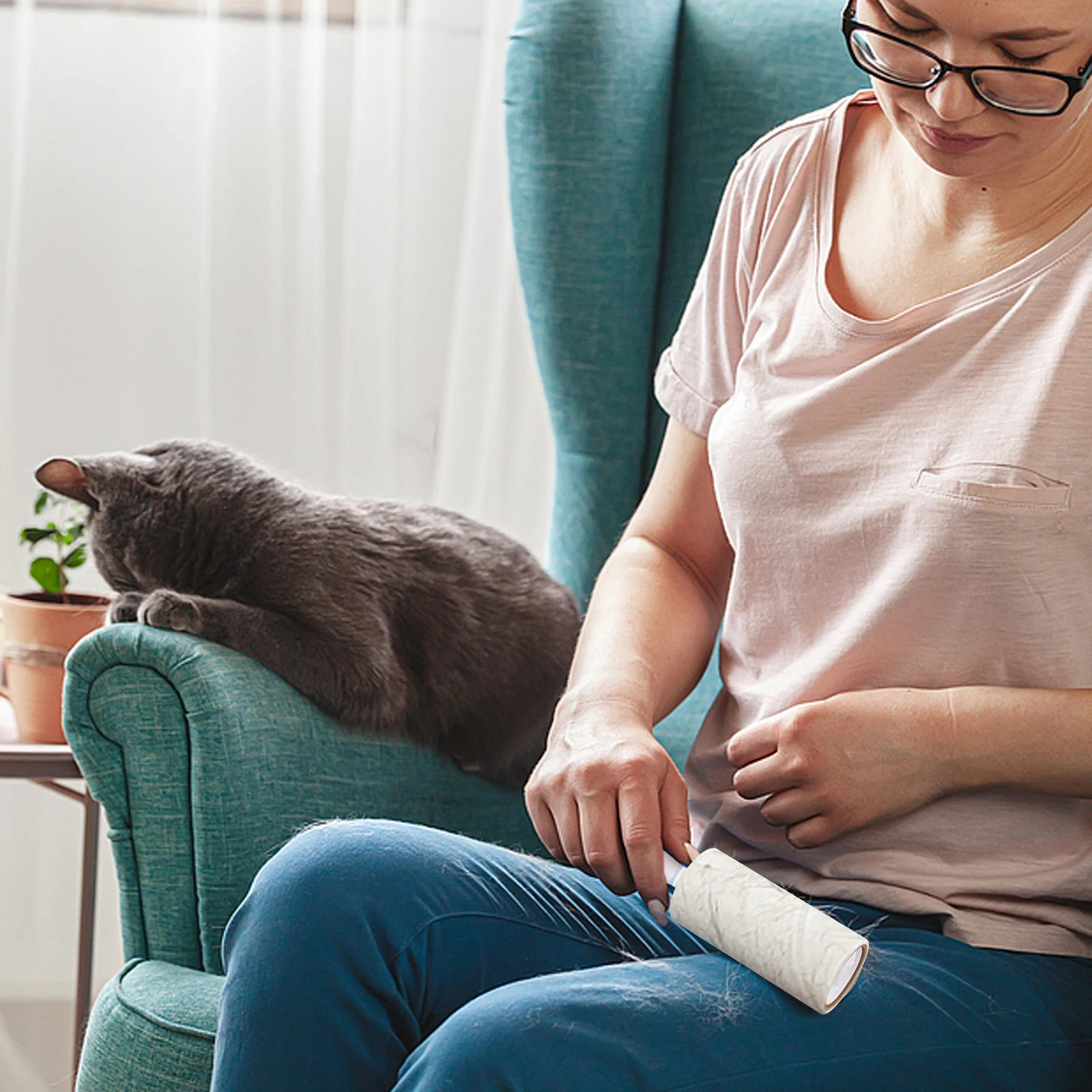 Комплект 14 Rodillo Quita Pelusa Pelo Removedor Mascota Adhesivo