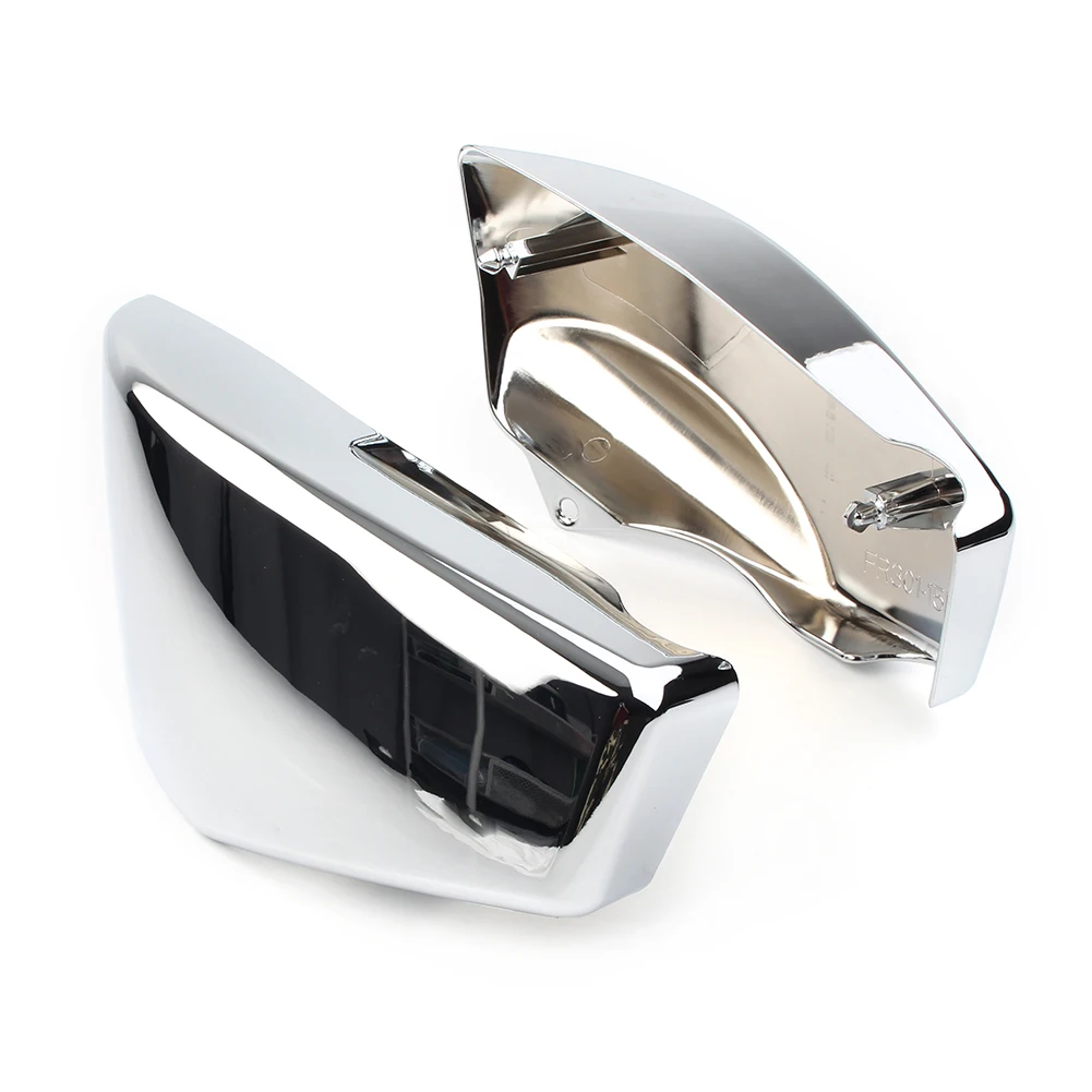 1 пара хромированных боковых чехлов для аккумуляторов мотоцикла из АБС-пластика