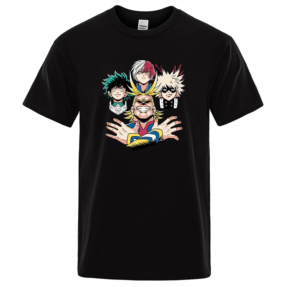 

Anime My Hero Academy T-shirt Men's Fashion Brand Clothing Short Sleeve Shirt 2022 Shin Harajuku Street Thin Loose T-shirt Men