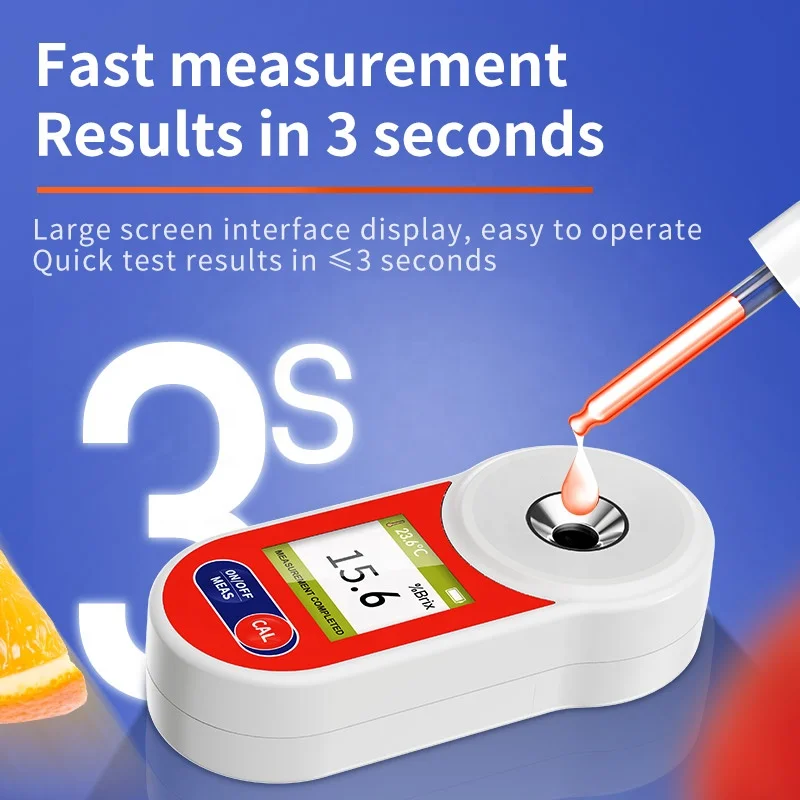 Популярный портативный измеритель сахара Sugar Brix 0-95% Рефрактометр для фруктового