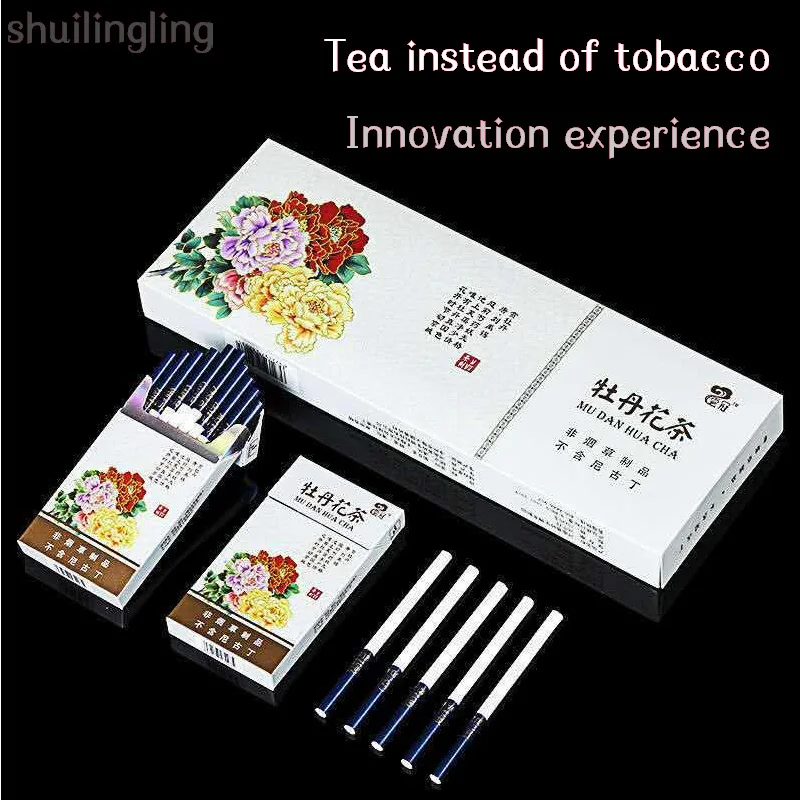 

Hot Selling Peony Tea Cigarette Fine Tea Herbal Women Men Healthy No Nicotine & Tobacco Free freight