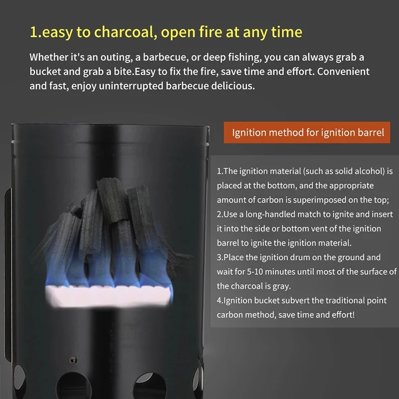 Инструменты для барбекю быстрая точка уголь бочки зажигания угольная плита