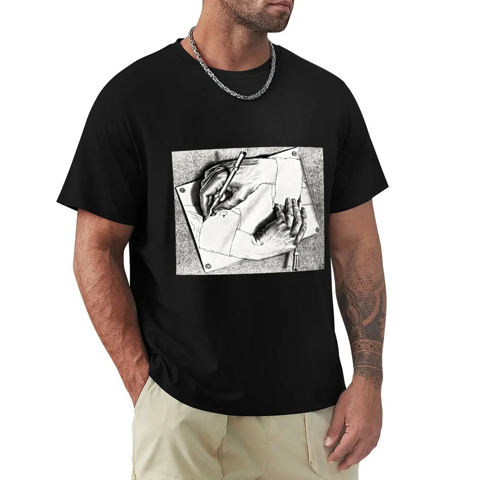 Эшер рисунок руки художественный постер 1948 Imp-Art сюрреалистический футболка