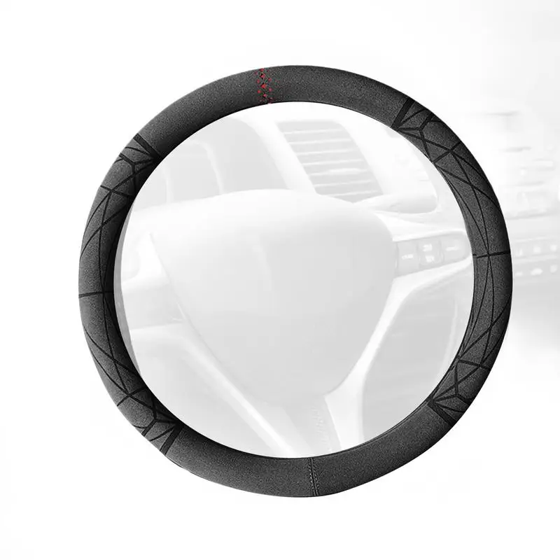 

Auto Steering Wheel Cover Universal Size Outer Diameter 14.5-15in/37-38cm Anti-Slip Universal Auto Steering Wheel Protector