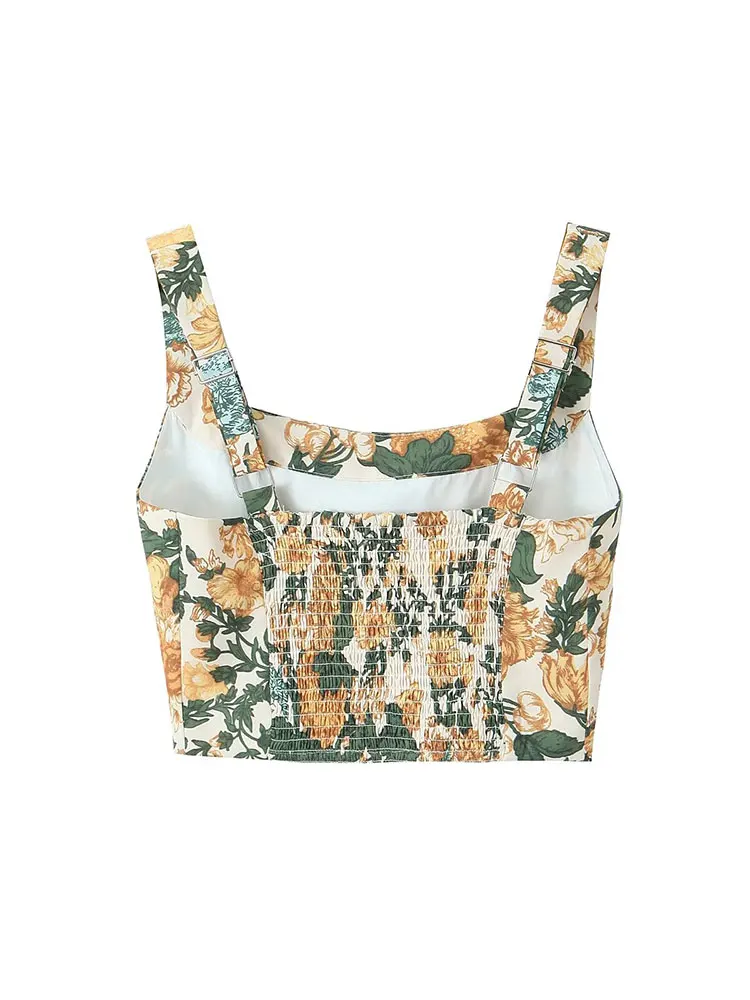 Tellhoney Женский Модный Топ Без Рукавов С Квадратным Воротником Трапециевидная