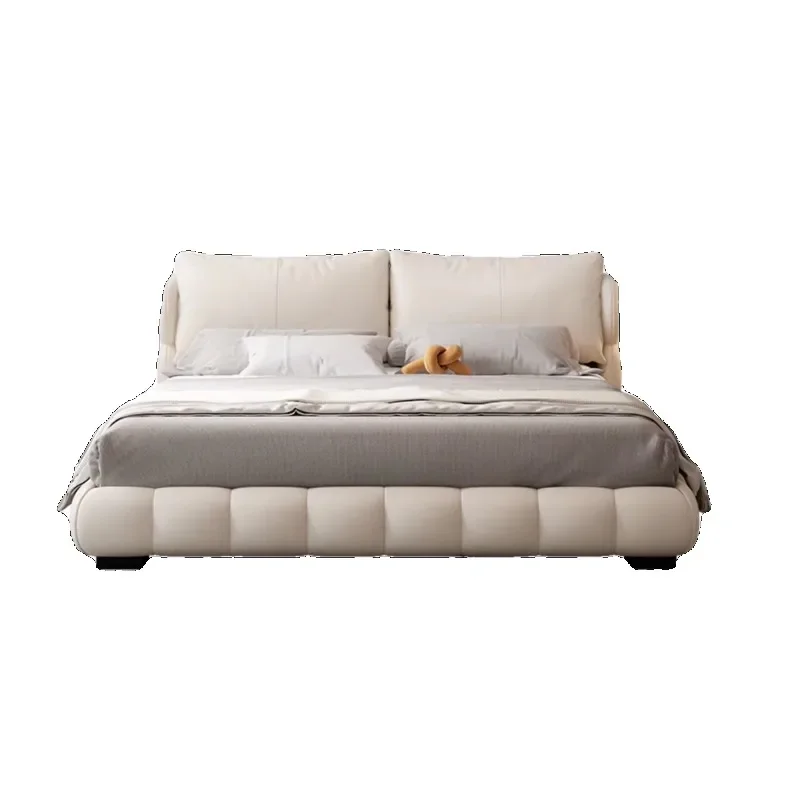 Loft Soft Wooden Bed Frame Modern Headboard Bedroom Platform Storage Adults Muebles De Dormitorio Home Furniture