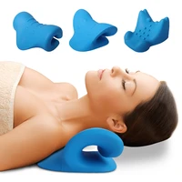 neck shoulder posture corrector chiropractic cervical spine stretcher traction orthopedic pillow for pain relief body massager