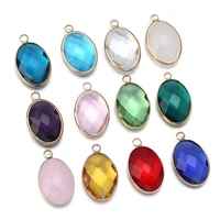 beauty copper frame teardrop glass pendant classic diy women jewelry gift charms earrings necklace making accessories