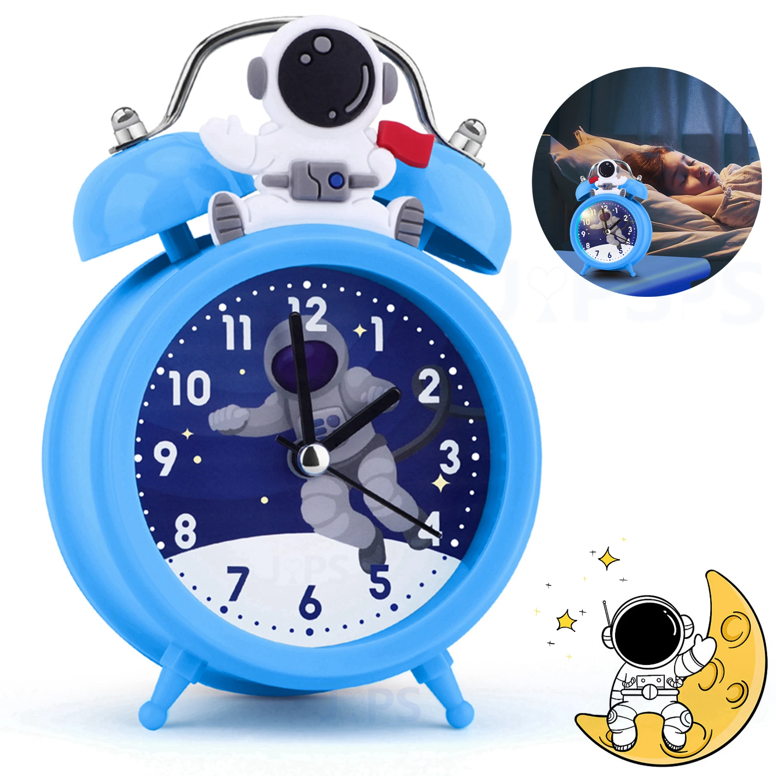 

Astronaut Children Alarm Clock Portable Bedside Desktop Clocks Wake Up Clock For Kids Table Clock Home Decor Kid Gifts