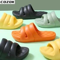 summer slippers womens soft sole sandals indoor home non slip shoes wear resistant slippers outside flip flops men slides