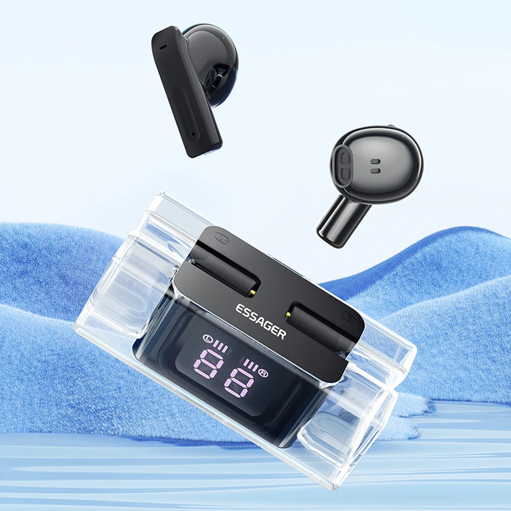 

E90 TWS Earphones Touch Control In-Ear Earbuds Power Display with Charging Case Bluetooth-Compatible 5.3 Sport Headsets