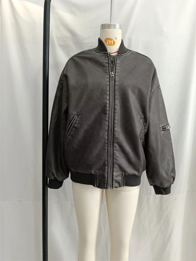 KEYANKETIAN 2024 новая зимняя женская куртка из искусственной кожи стиль унисекс