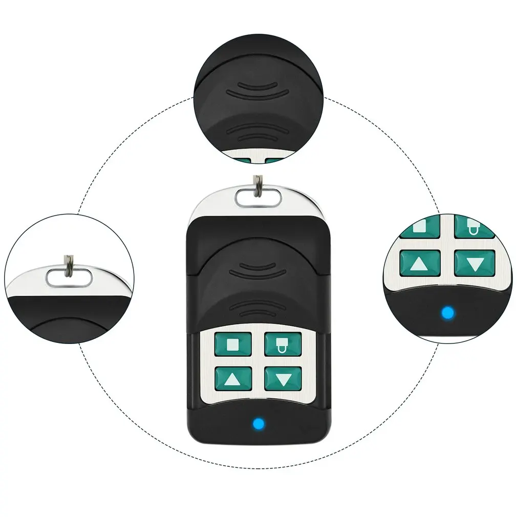 Four-button Wireless Remote Control Rolling Door Metal Sliding Cover Fixed Code Learning Electric Retractable Dial | Строительство и
