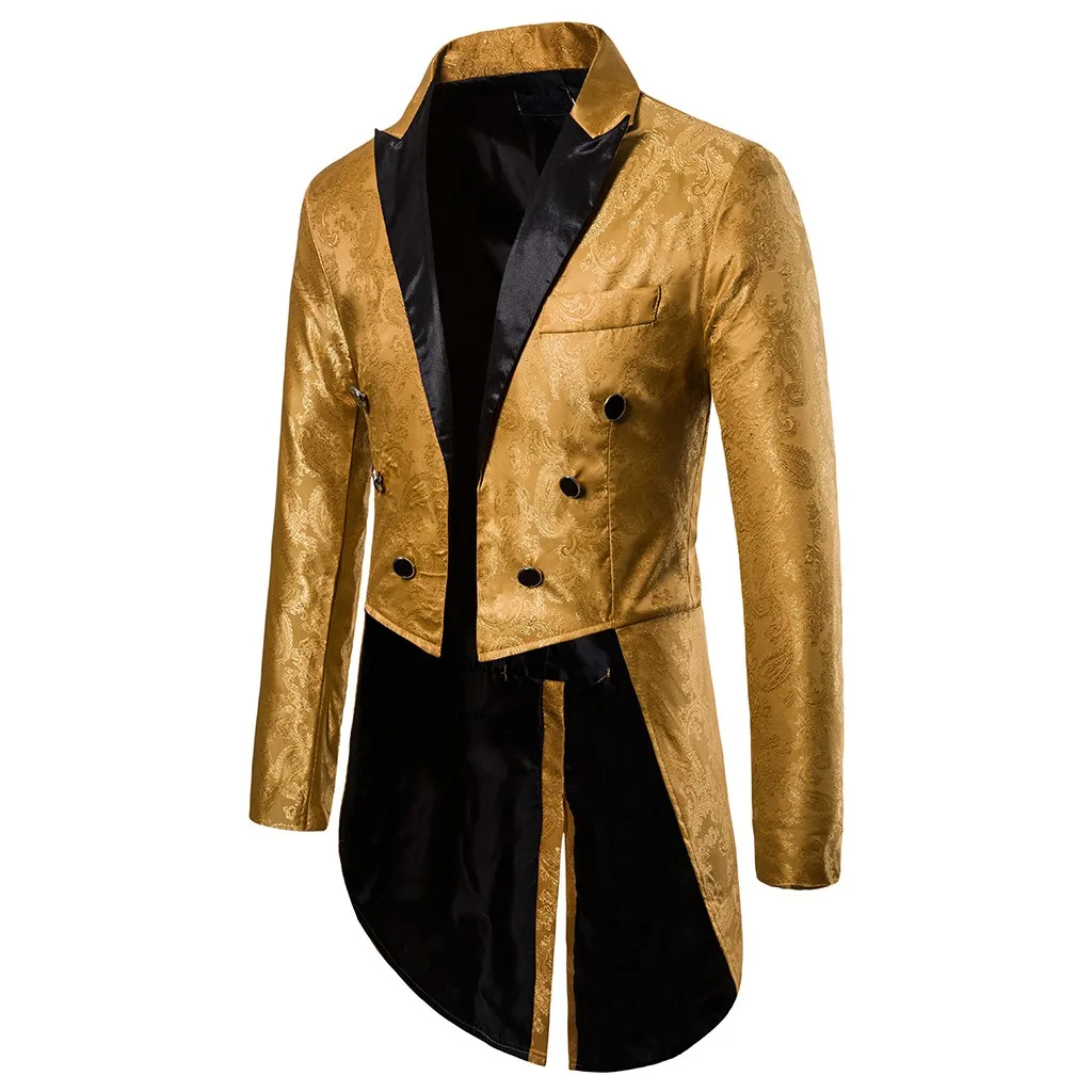 

Charm Mens Tailcoat Jacket Goth Fit Suit Cardigan Outwear Coat Mens Winter Coat Big And Tall Mens Wool Coat Long