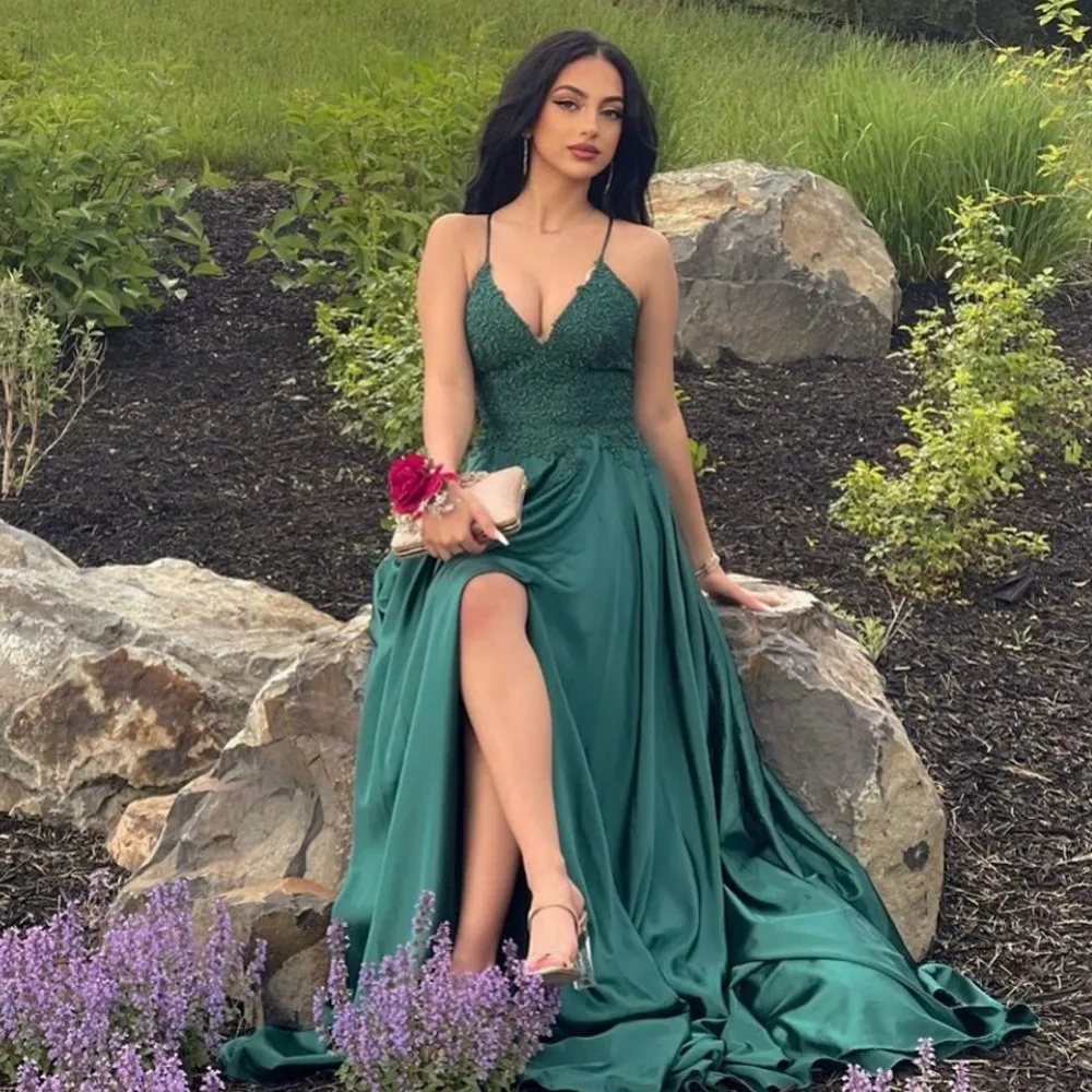 

Plus Size Women Evening Prom Celebrity Party Dresses 2022 Long Green Luxury Elegant Gala Dress For Wedding