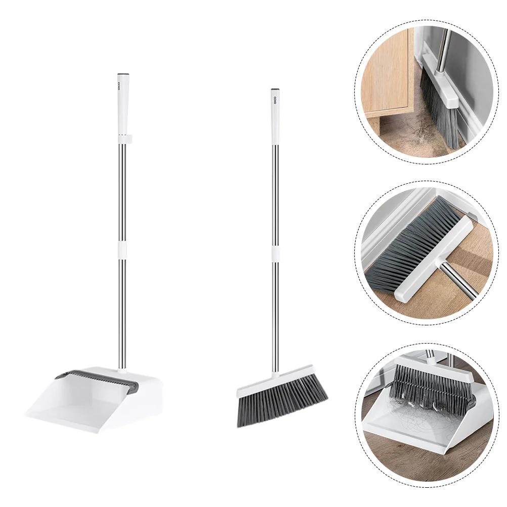 

Dustpan Broom Cleaningpan Lobby Para Escobas Piso Barrerlong Kitchen Sweep Set Garbage Home Indoor Floor Standupright Handled