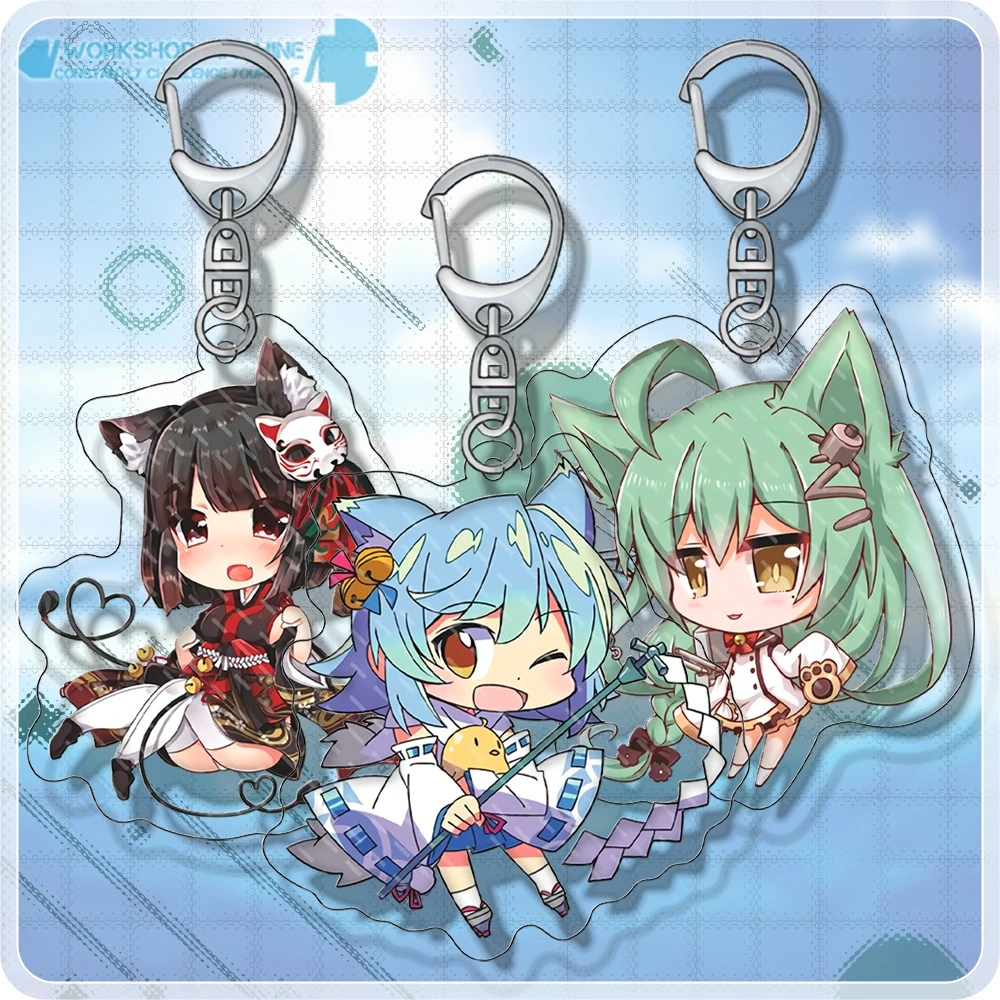 

Azur Lane Anime Accesories 6cm Free Shipping Keychain Mold Resin Jewelry Aesthetic Decoration Cute Japan Aestethic Accessories