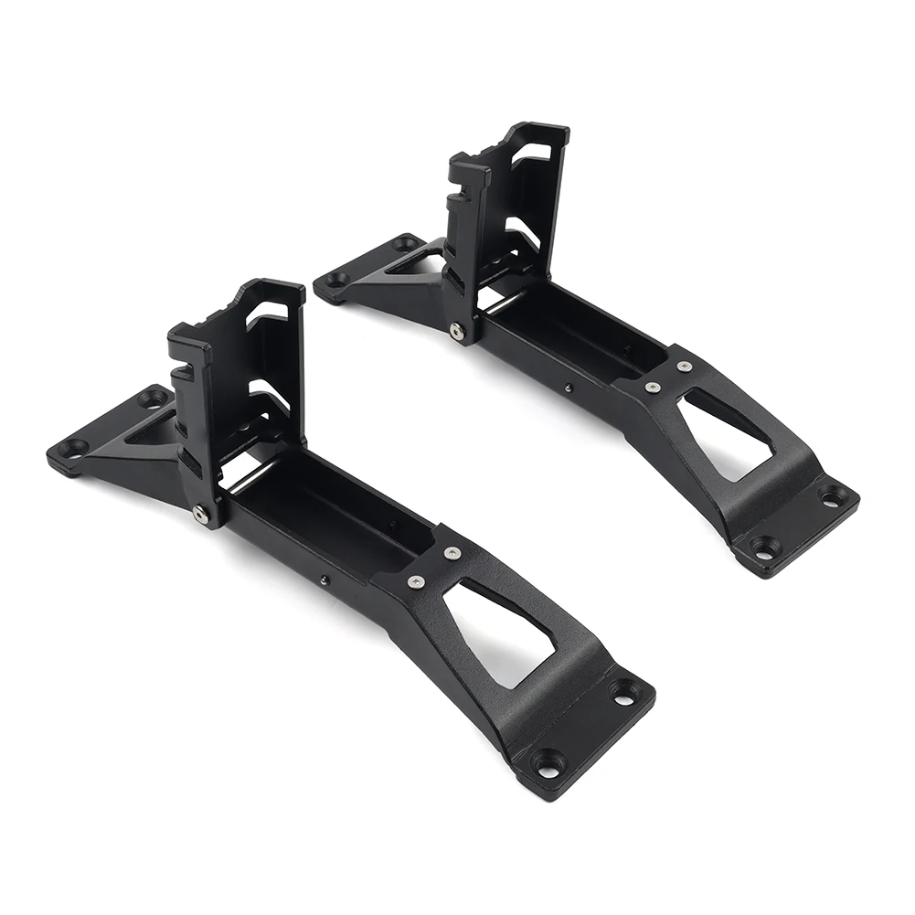 2 шт. автомобильные дверные петли подножки педаль черная сталь для Jeep Wrangler JL Gladiator