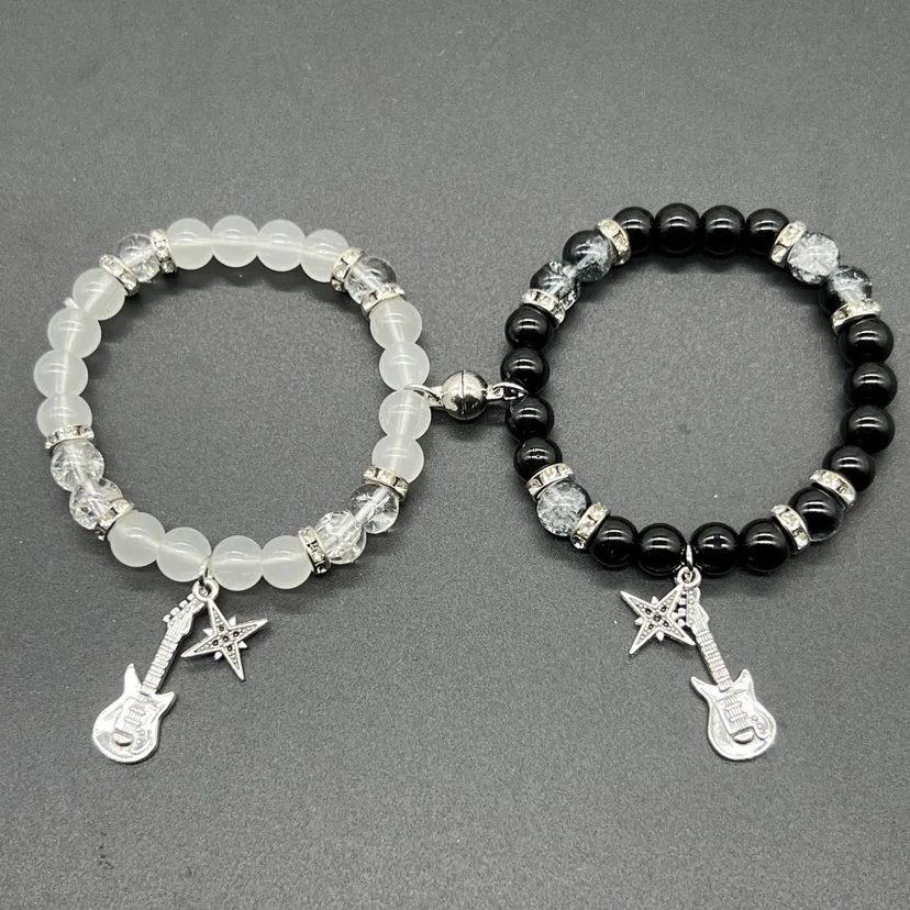 KMVEXO Хэллоуин гитара летучая мышь паук браслеты дружбы одинаковые пара лучшие