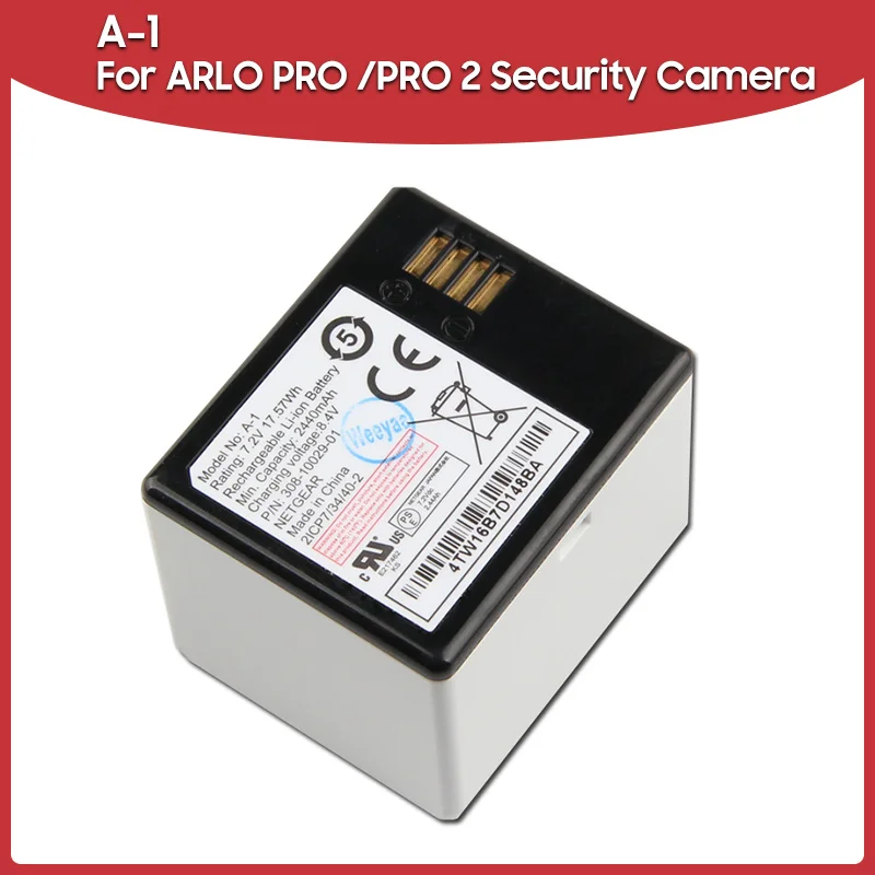 

Original Replacement Battery 2440mAh A-1 For ARLO PRO /PRO 2 Security Camera VMA4400 VMS4230P NETGEAR Camera Batteries
