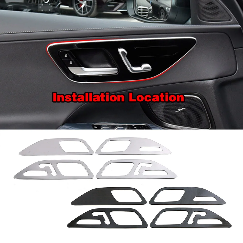 

Для Mercedes Benz C Class W206 LHD 2022 2023 ремонт внутренней дверной ручки рамка Крышка отделка Декоративная наклейка