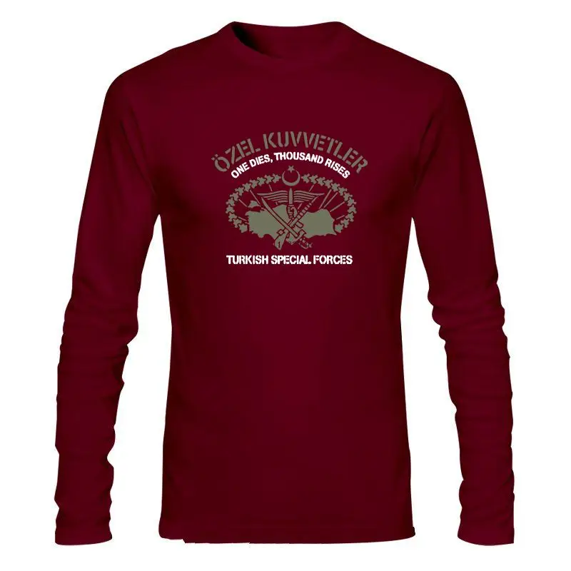 

Мужская одежда, новинка, футболка с принтом турецких спецназ, узел куветлер, Черная Мужская хлопковая футболка