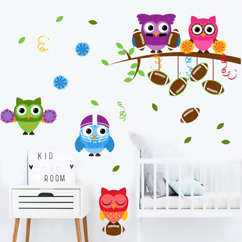 

Wall Stickers Owl Decorative Painting Children's Room Living Decoration Environmental Protection Home Accessories