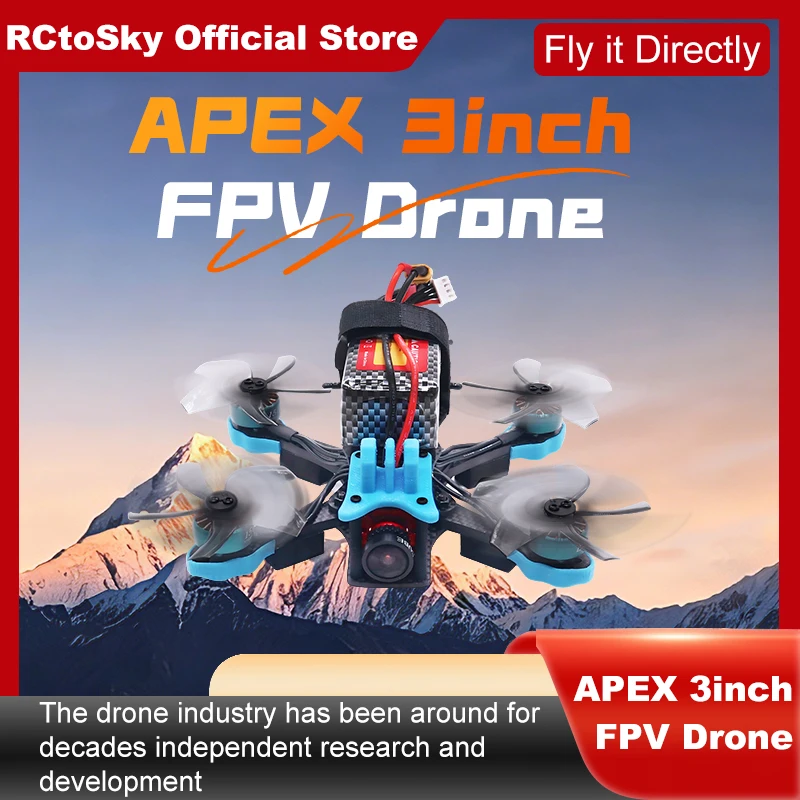 Фото Комплект рамы для FPV-дрона B-CUBE APEX 3 дюйма, карбоновый гоночный квадрокоптер, совместимый с системами управления полетом INAV, Beatflight, F722, F745, Ardupilot №2