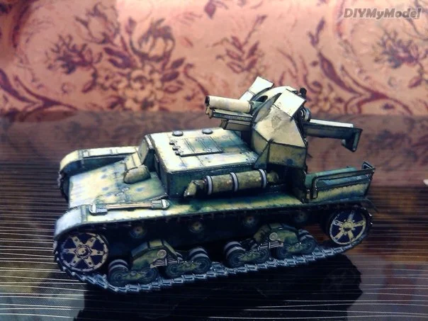 

DIYMyModeI Soviet Union su-5-2 self propelled gun DIY Handcraft Paper Model KIT Handmade Toy Puzzles Gift Movie props RU(Origin)