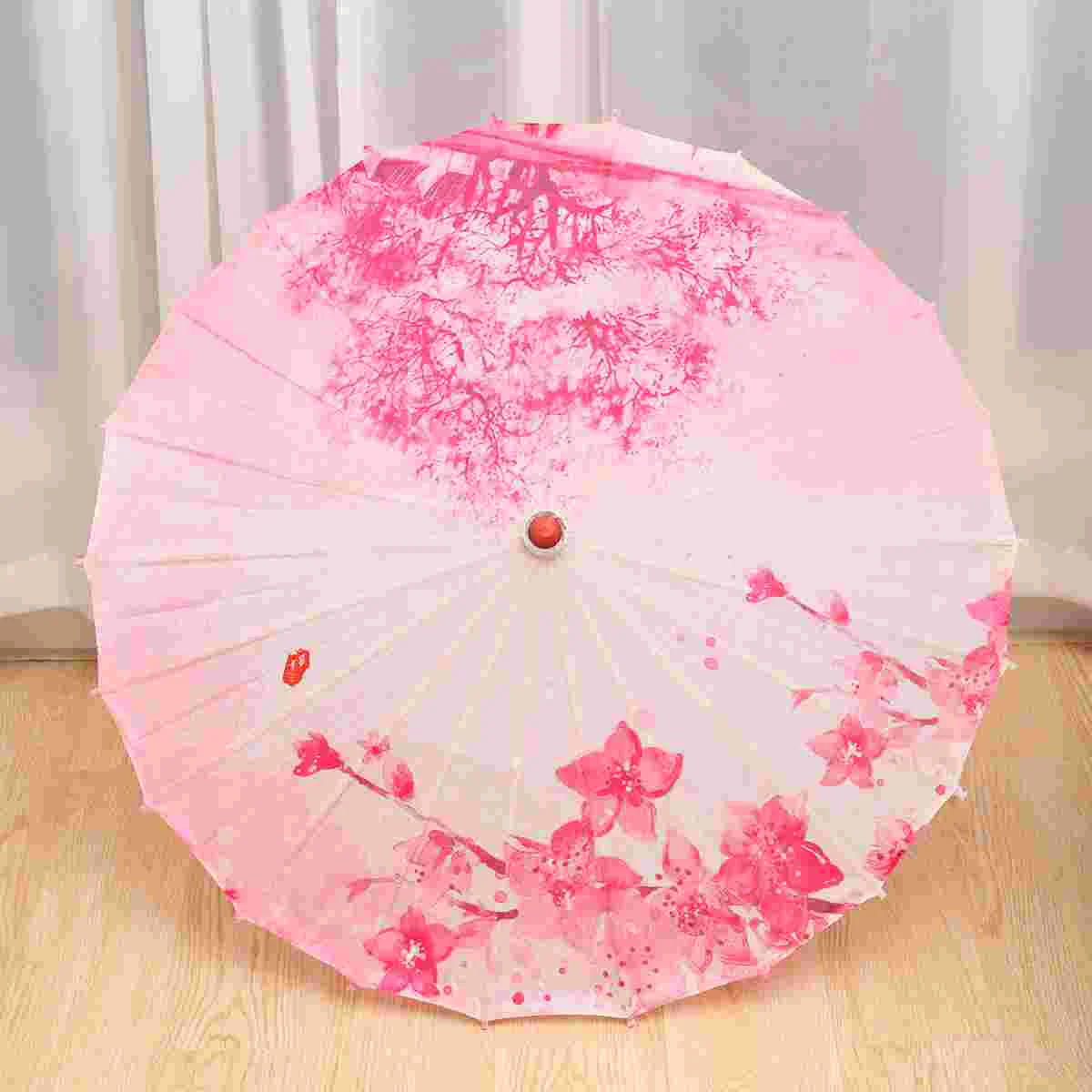 

Rainproof Chinese Oiled Paper Parasol Parasol with Handle