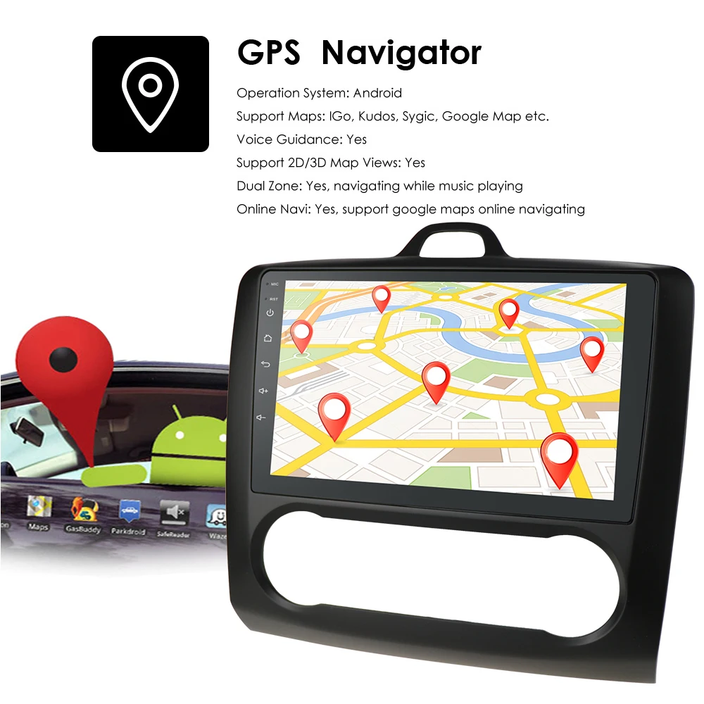 Автомобильный мультимедийный проигрыватель Восьмиядерный с голосовым