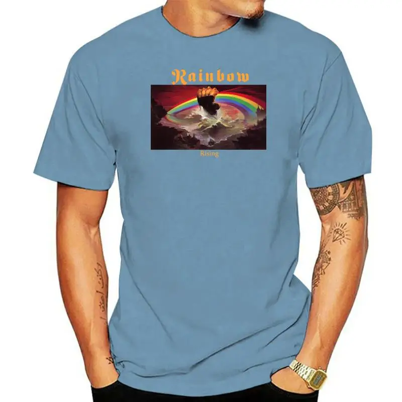 

RISING'76 BLACKMORE DEEP PURPLE DIO NEW BLACK T-SHIRT Double Side